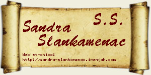 Sandra Slankamenac vizit kartica